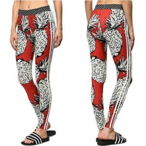 ADIDAS Tropical Red Pineapple Farm Rio Leggings